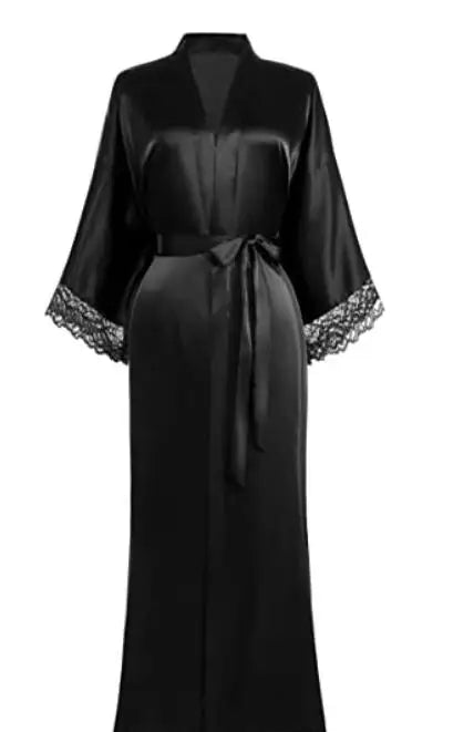 Floral Satin Bridesmaid Kimono