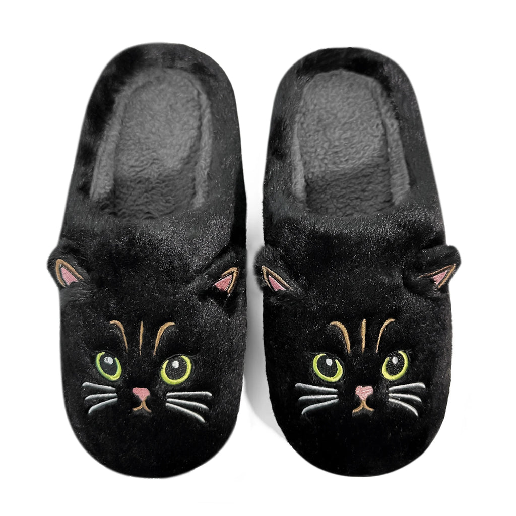 Novelty Cat-Shaped House Shoes