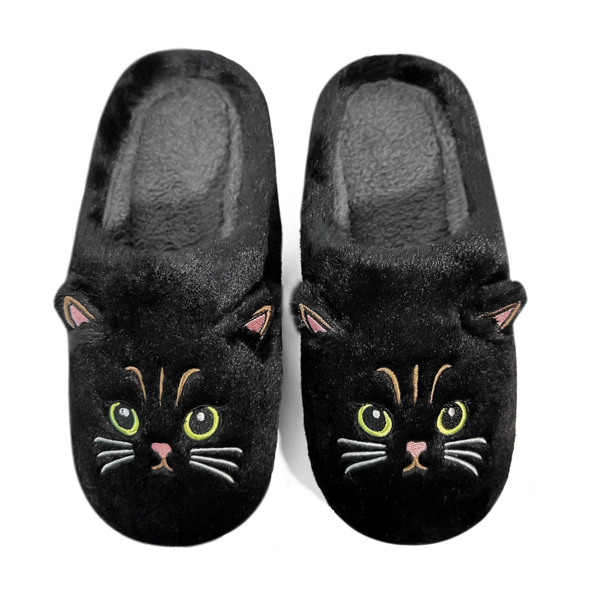 Novelty Cat-Shaped House Shoes