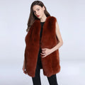 Long Fox Fur Vest