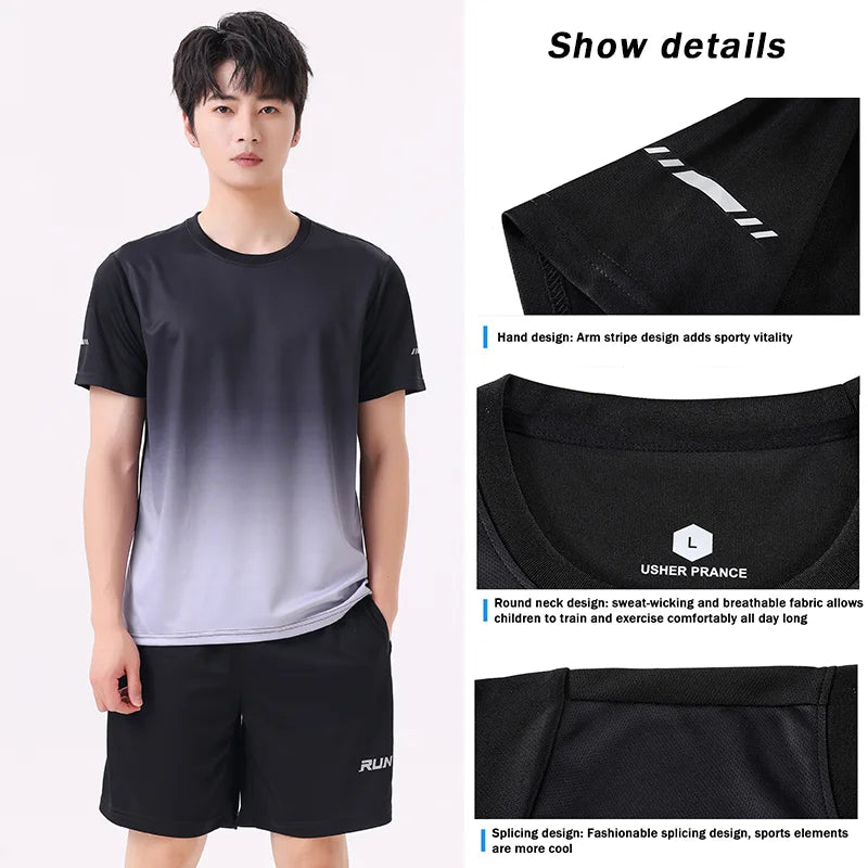 Quick-Dry T-Shirt and Shorts Set
