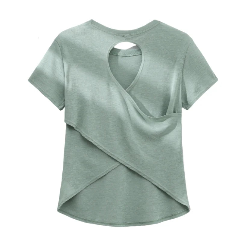 Cross-Back Running Tee