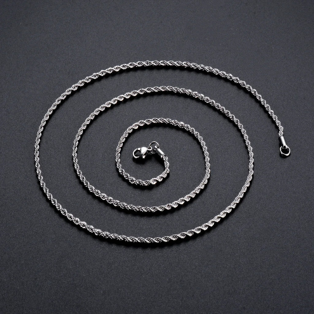 Sterling Silver Rope Chain