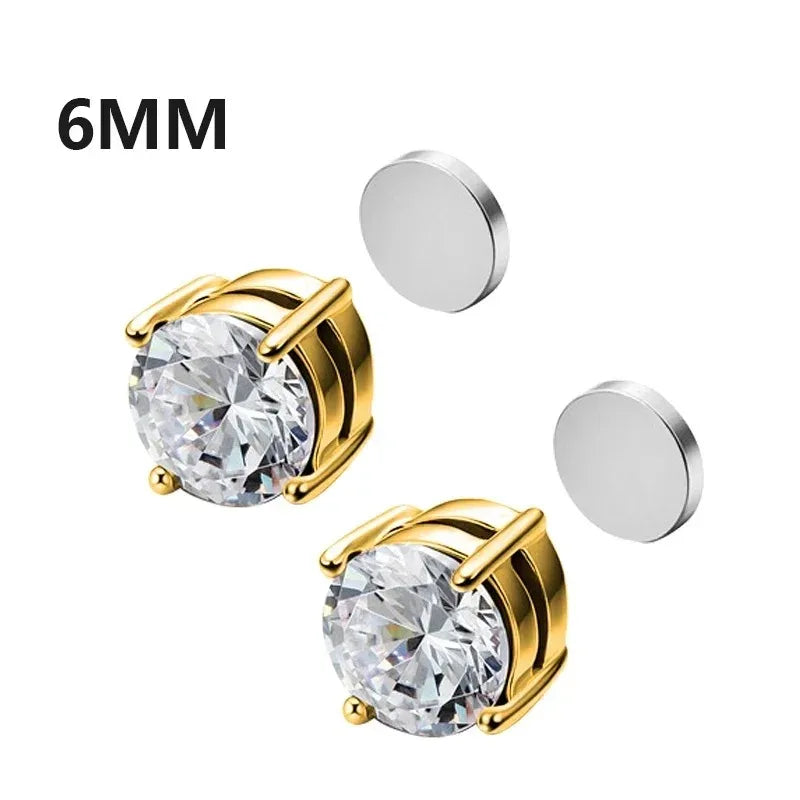 Magnetic Zircon Studs