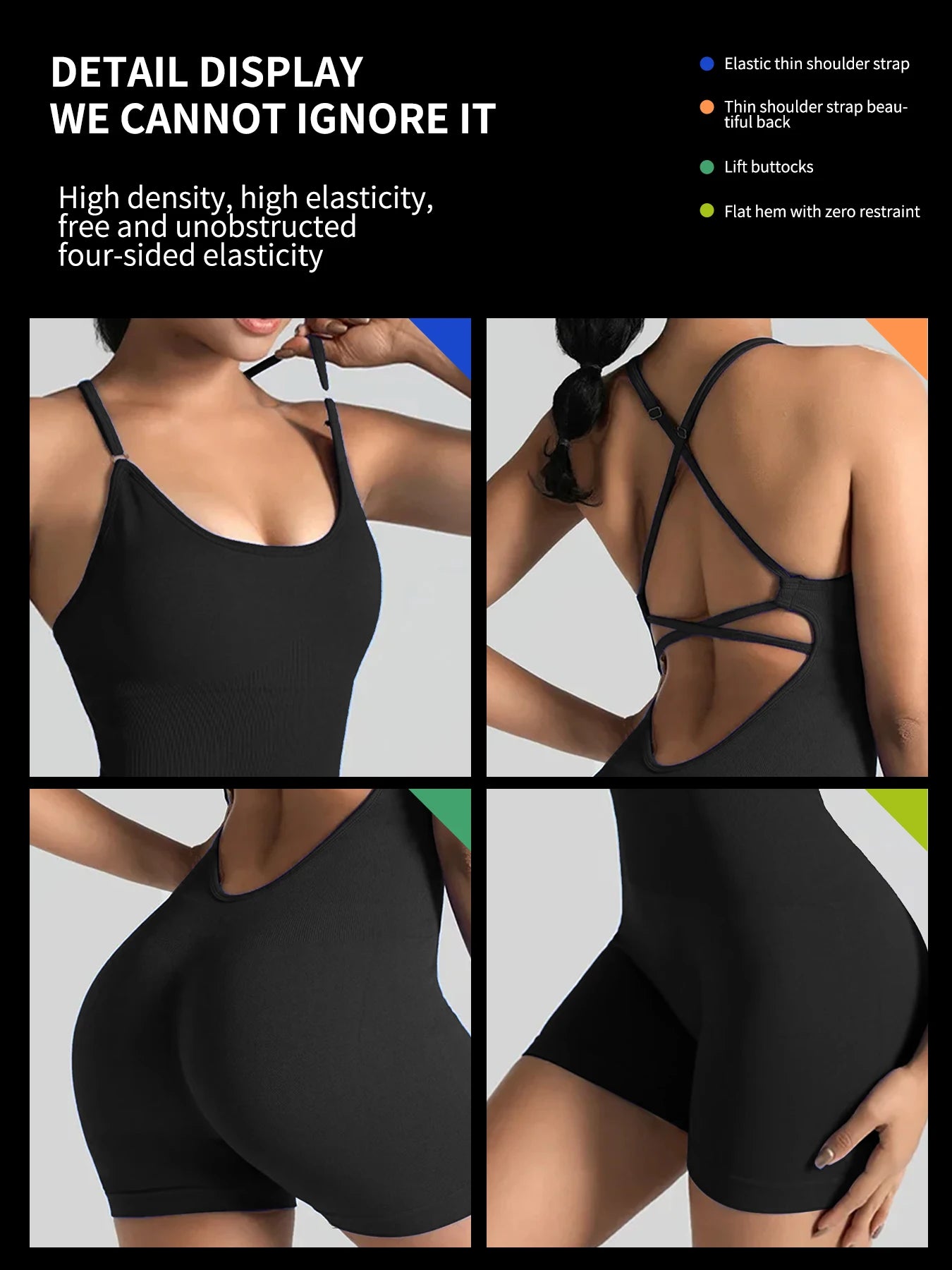 Scrunch-Butt Biker Unitard