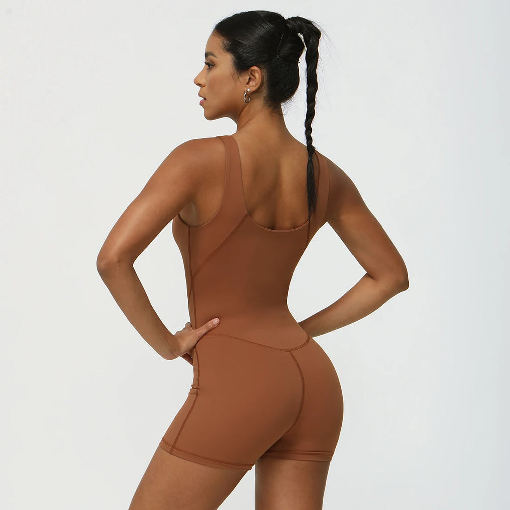 Sleeveless Biker Unitard