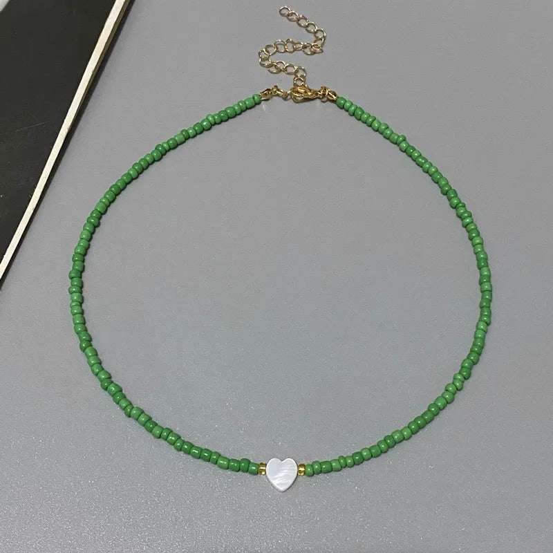 Colorful Heart Choker