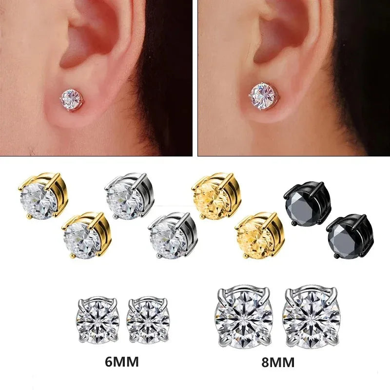 Magnetic Zircon Studs