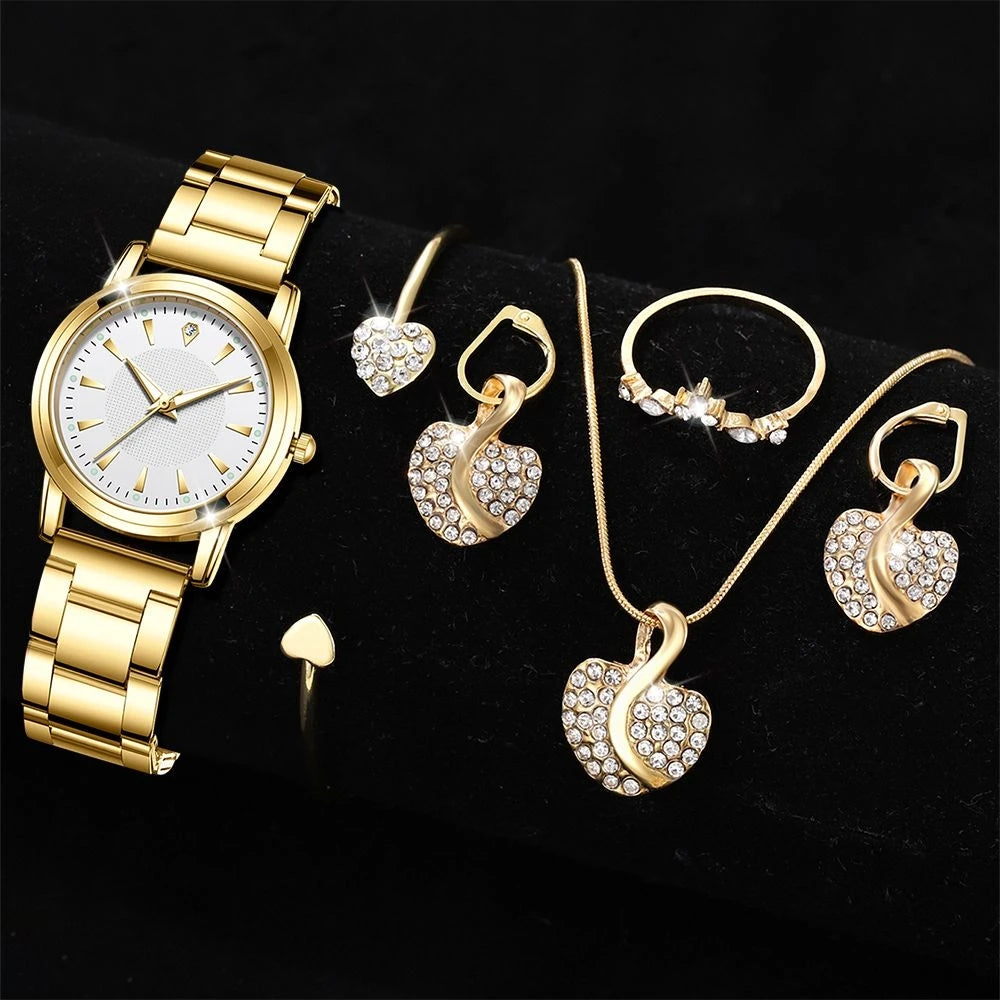 Luxury Rhinestone Watch Set