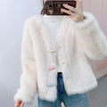 Noblewoman-Style Faux Shearling Coat