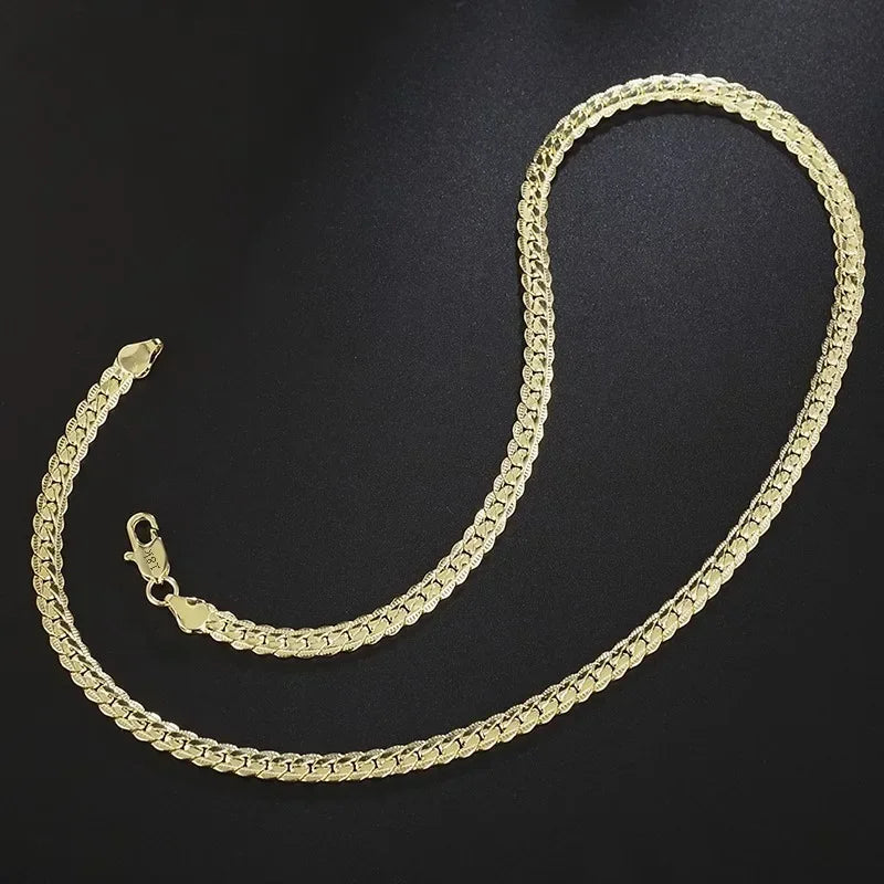 Gold Sterling Link Necklace