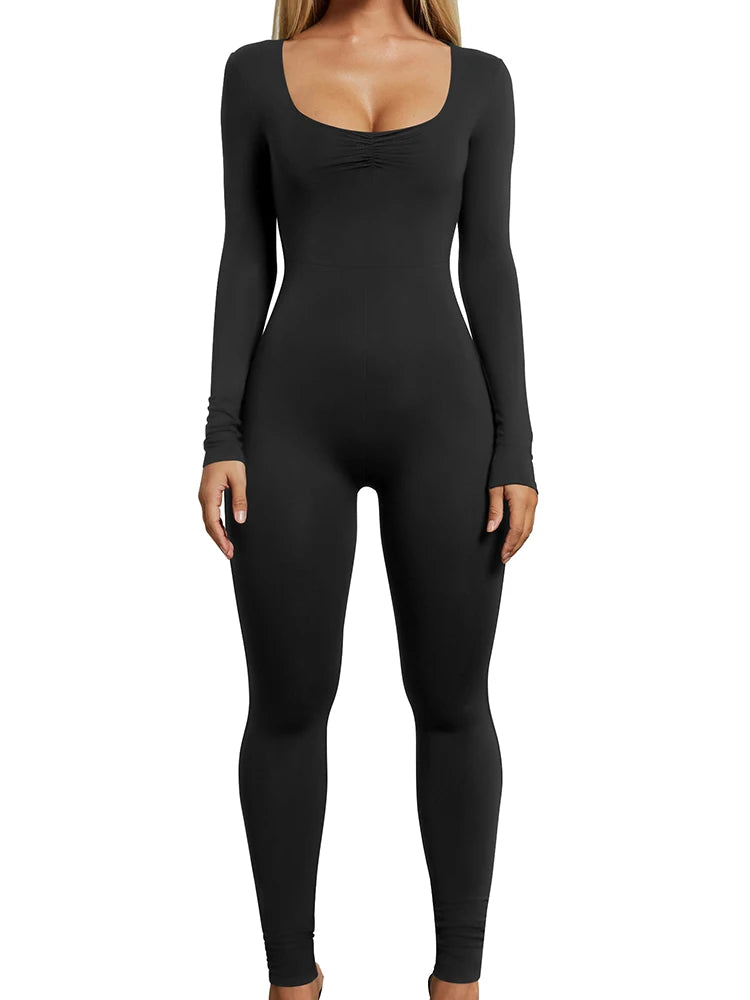 Seamless Long-Sleeve Unitard