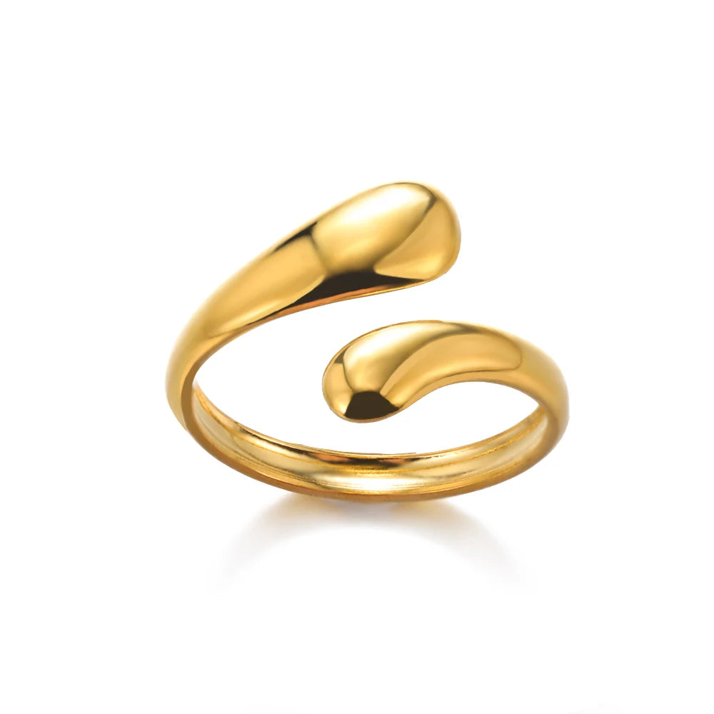 Gold Stainless Steel Wedding Bands