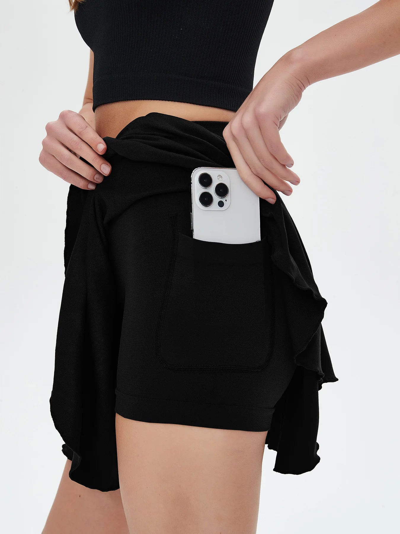 High-Waisted Tennis Skort