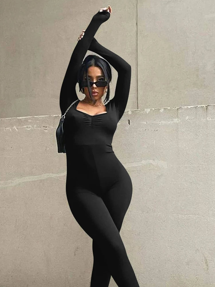 Seamless Long-Sleeve Unitard