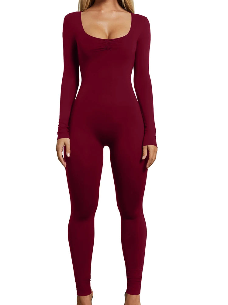 Seamless Long-Sleeve Unitard