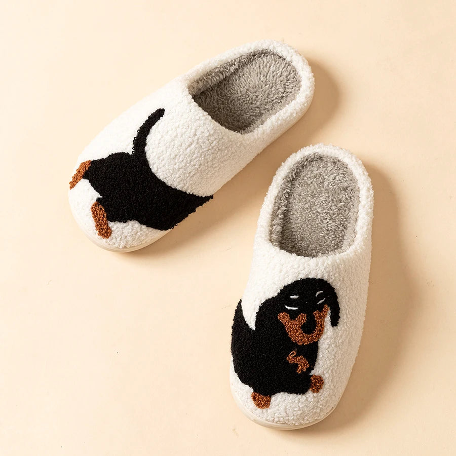 Wiener Dog Winter Slippers