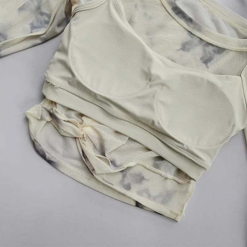 Mesh Butterfly "2-in-1" Yoga Top