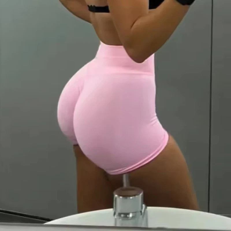 Low-Ribbed Biker Shorts