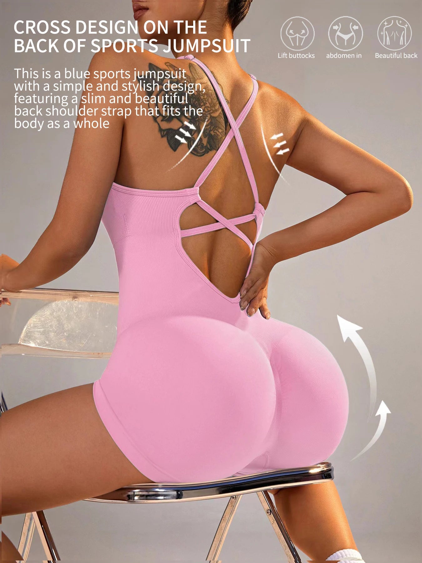 Scrunch-Butt Biker Unitard