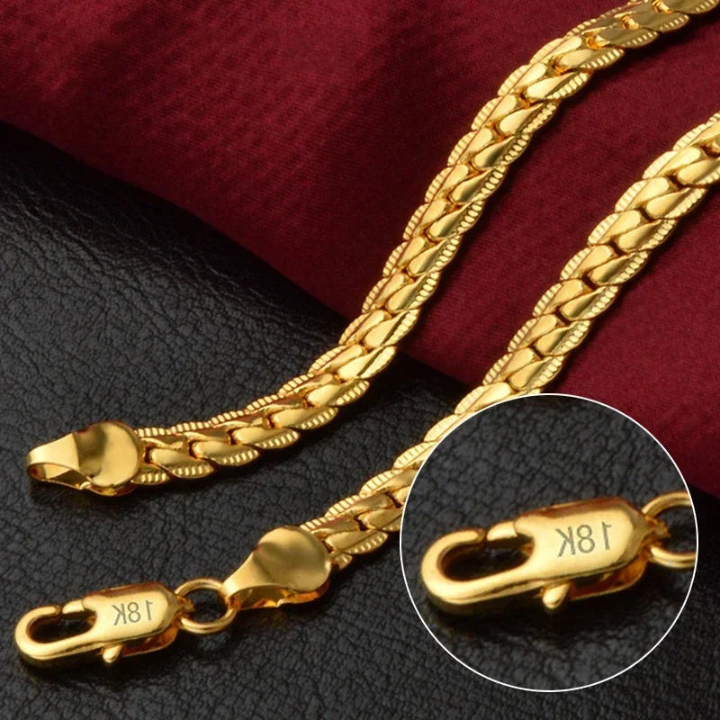 Gold Sterling Link Necklace
