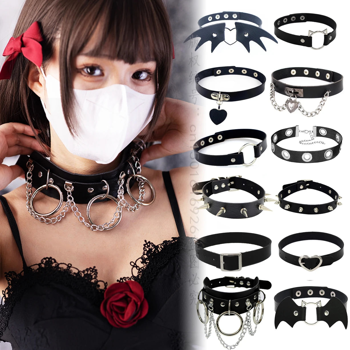 Punk Heart Choker
