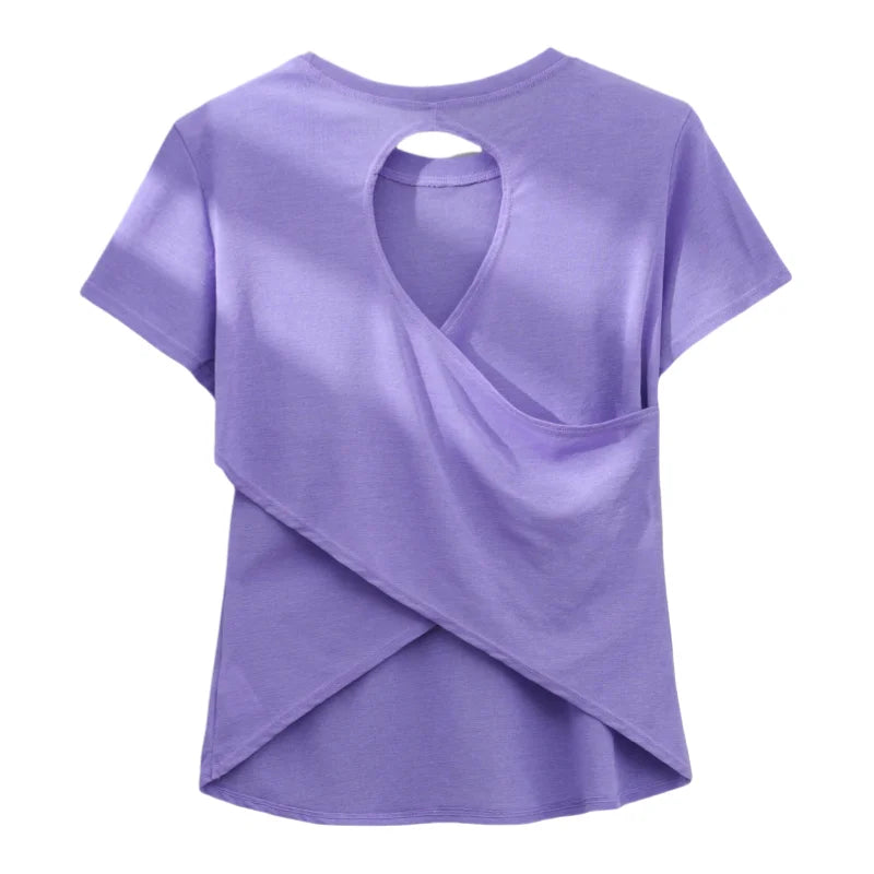 Cross-Back Running Tee