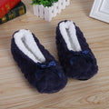 Cute Fuzzy Heart House Shoes