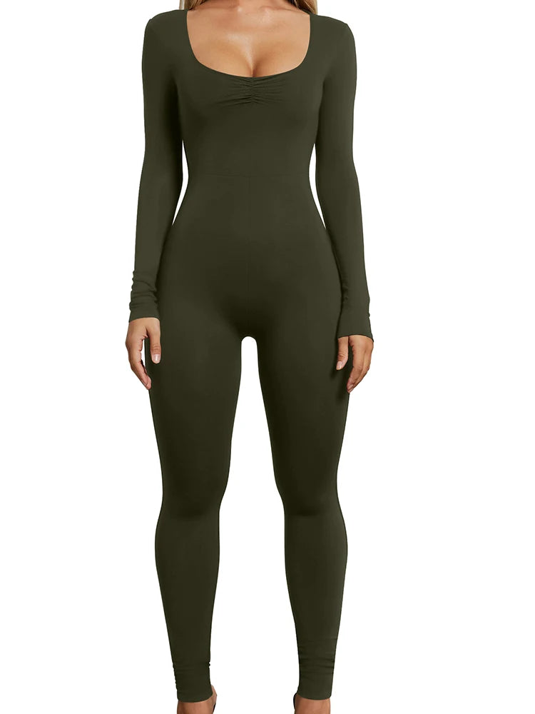 Seamless Long-Sleeve Unitard