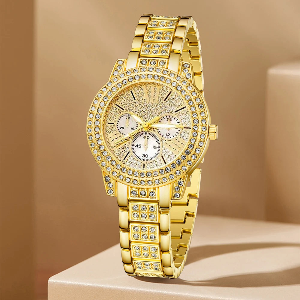 Luxury Rhinestone Watch Set