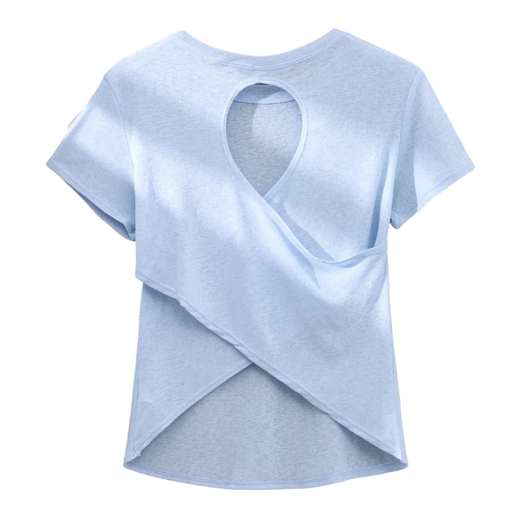 Cross-Back Running Tee