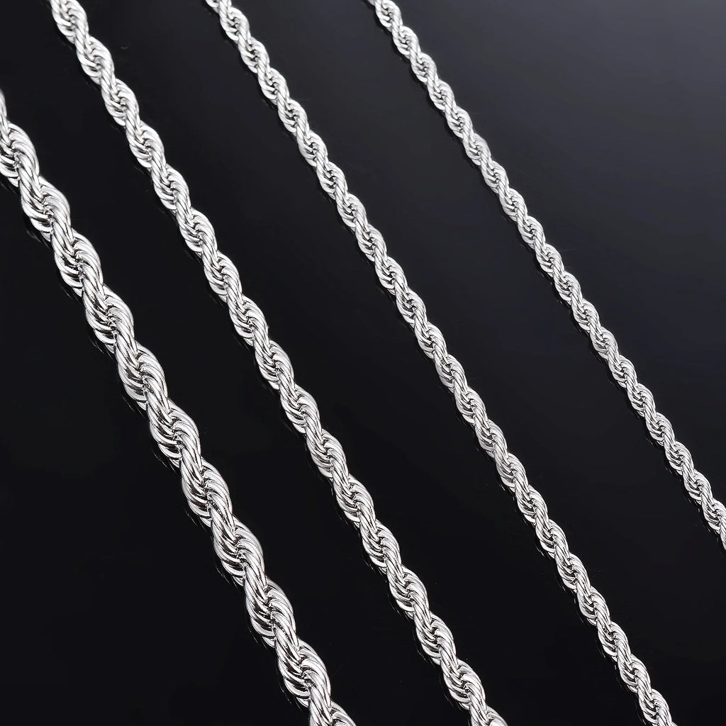 Sterling Silver Rope Chain