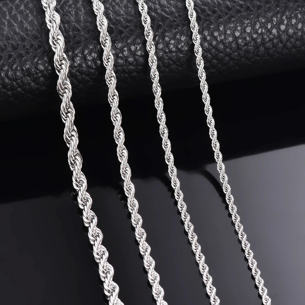 Sterling Silver Rope Chain