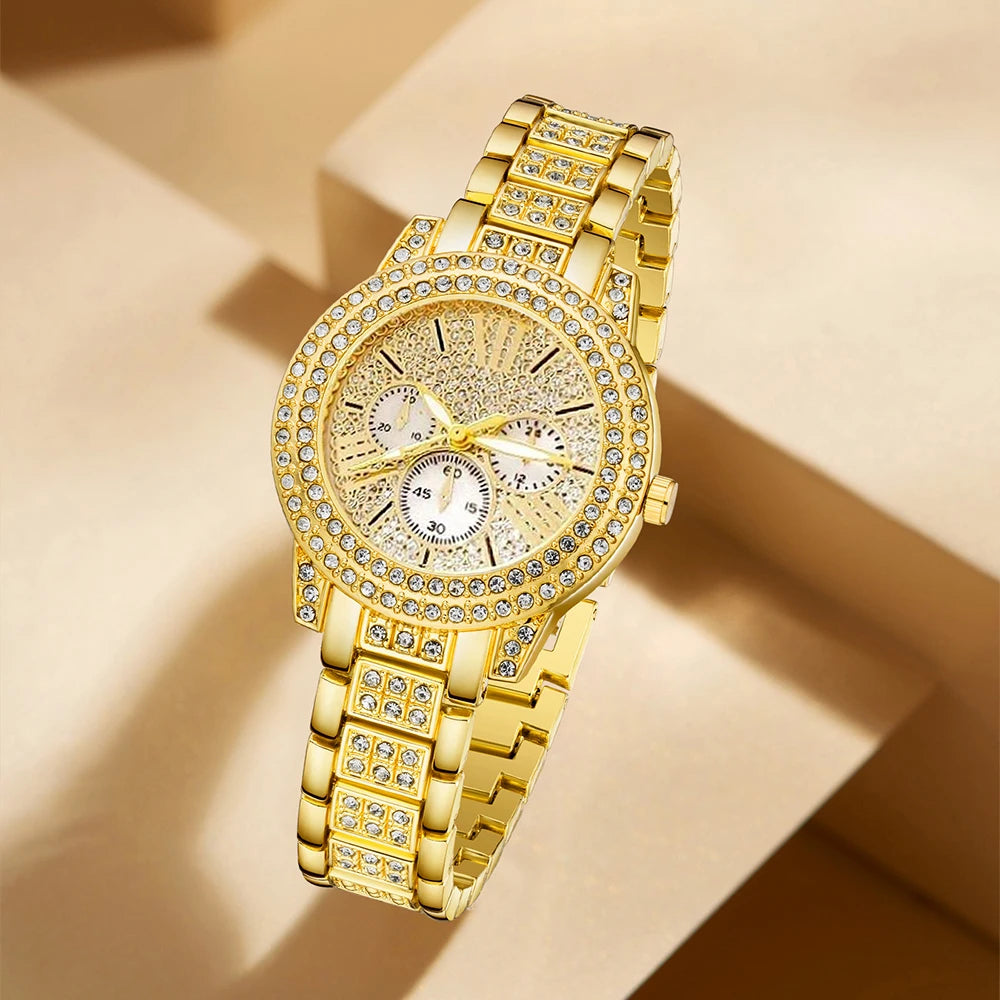 Luxury Rhinestone Watch Set