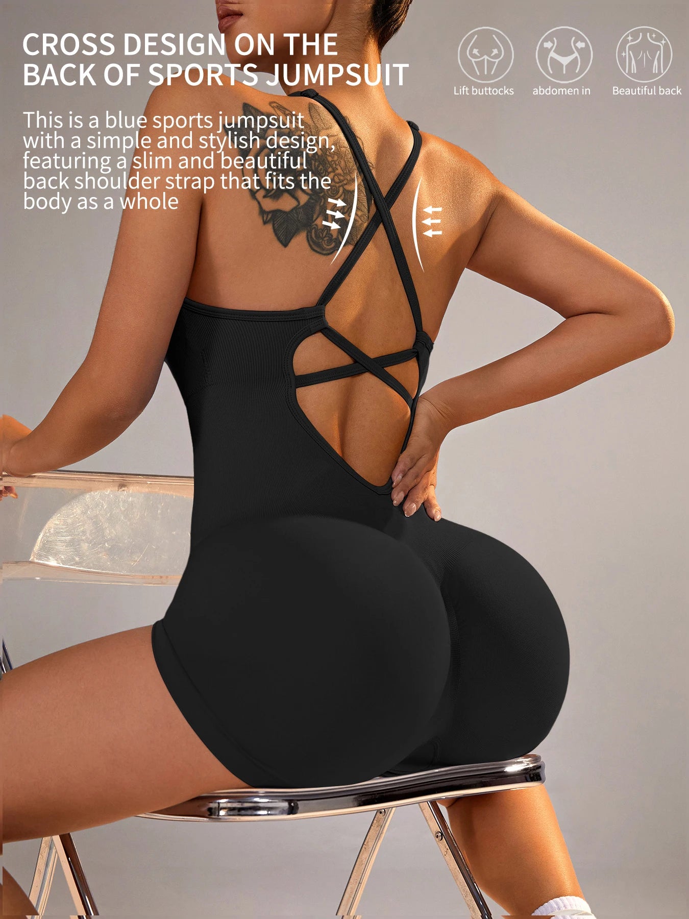 Scrunch-Butt Biker Unitard