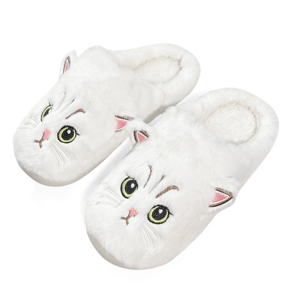 Novelty Cat-Shaped House Shoes