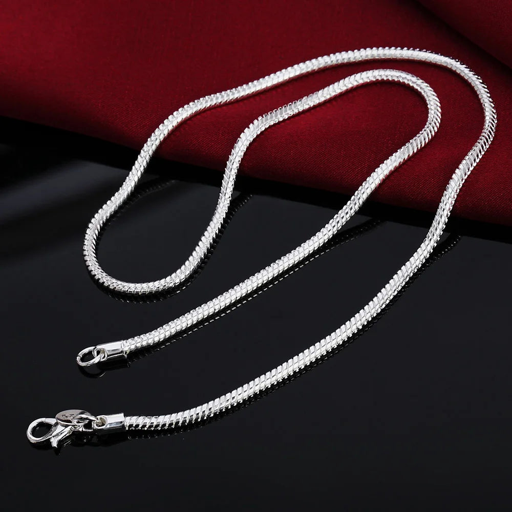 Silver Snake Necklace