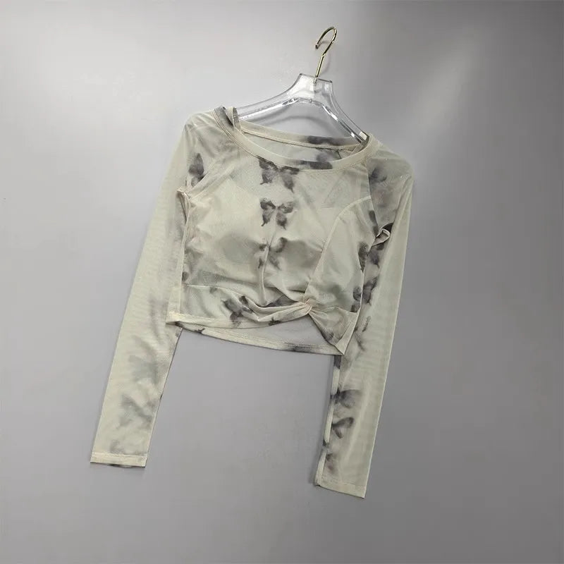 Mesh Butterfly "2-in-1" Yoga Top