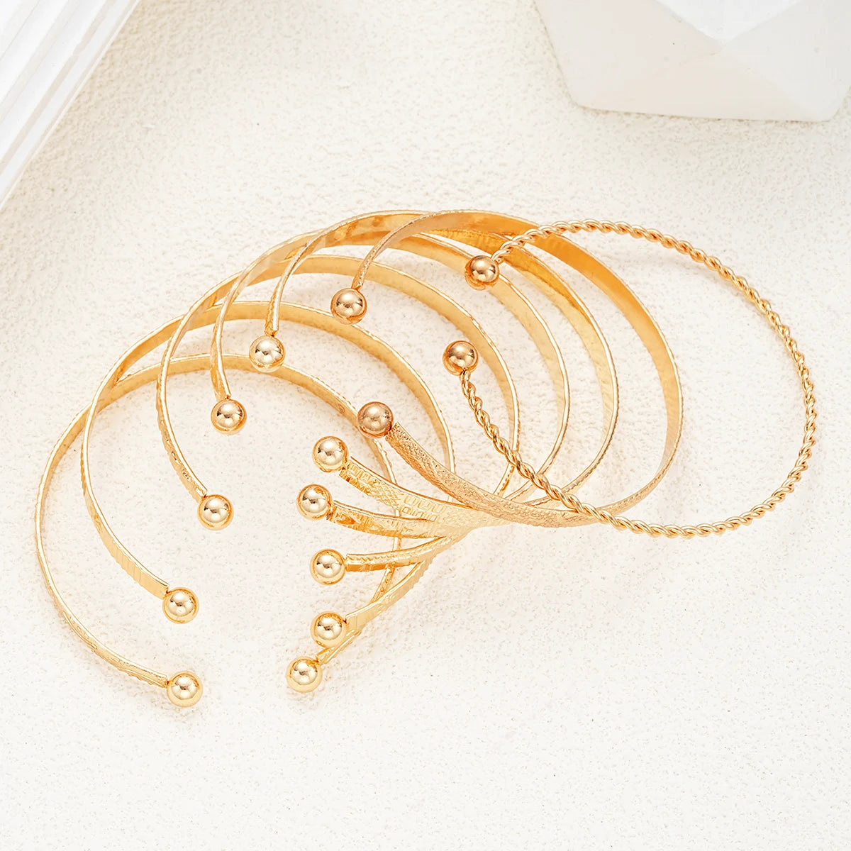 Goth Gold Bangle Set