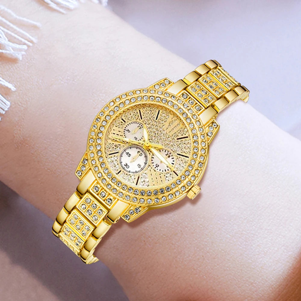 Luxury Rhinestone Watch Set