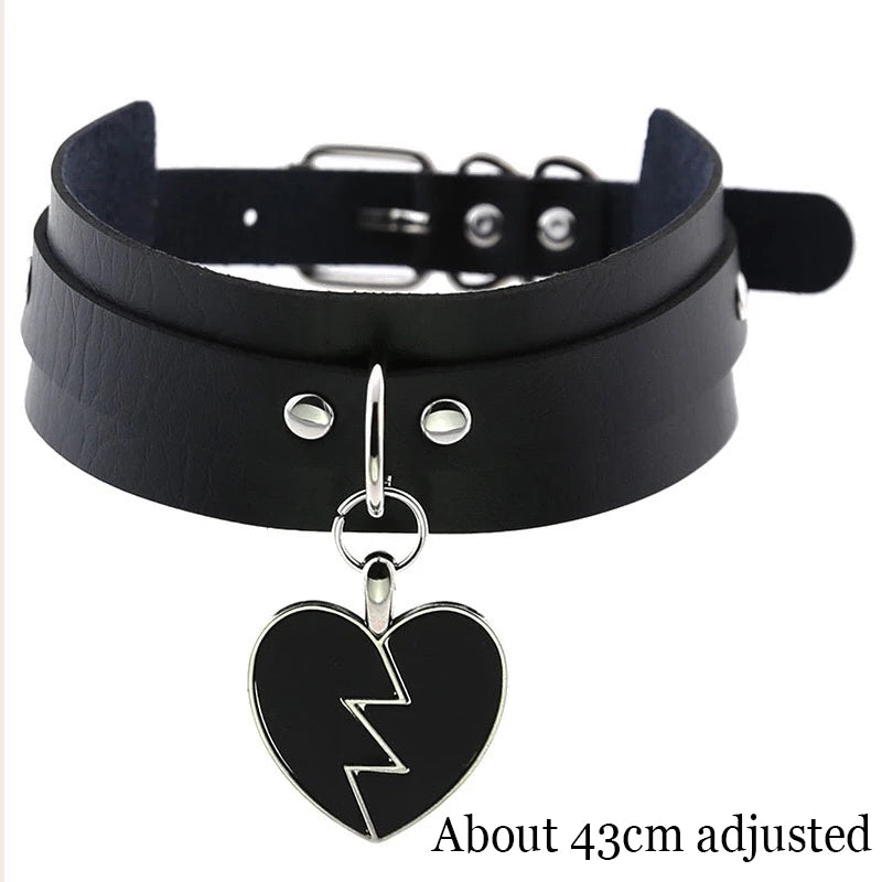 Punk Heart Choker