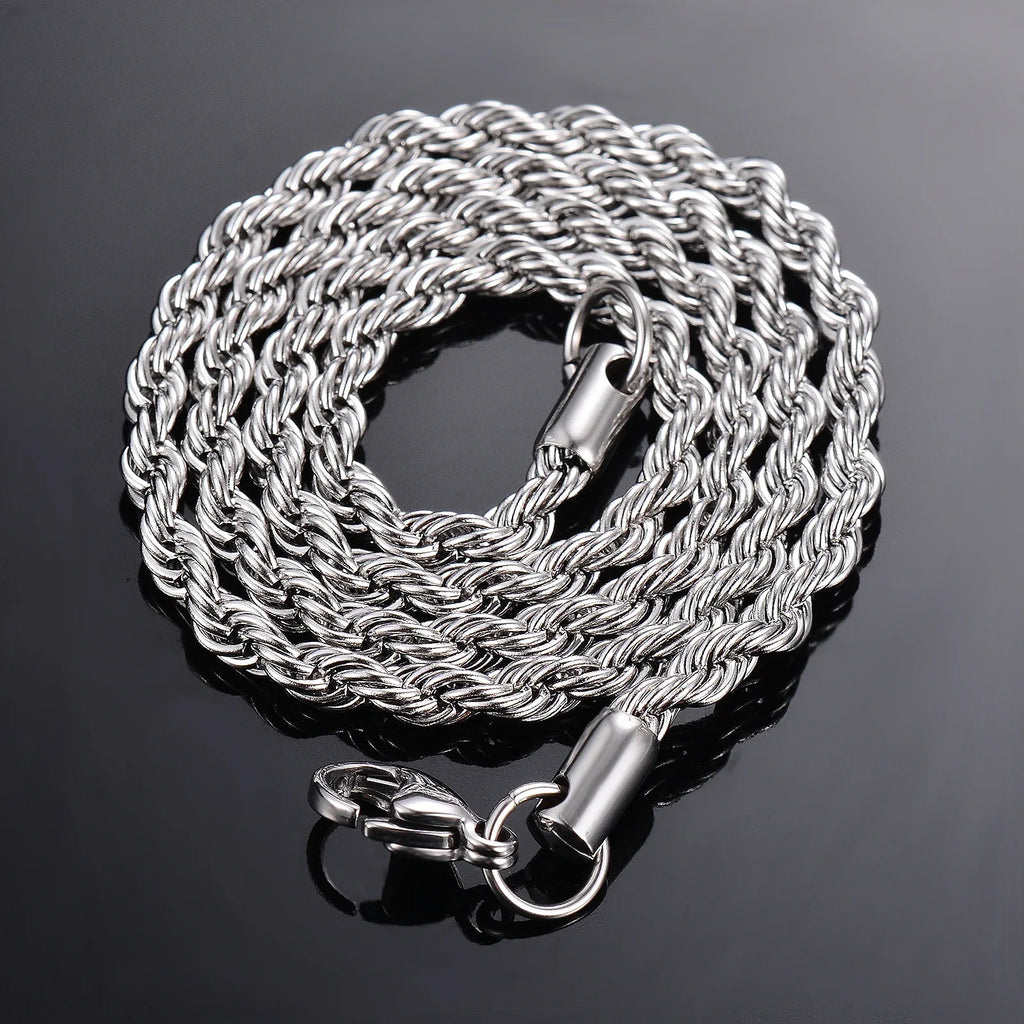 Sterling Silver Rope Chain