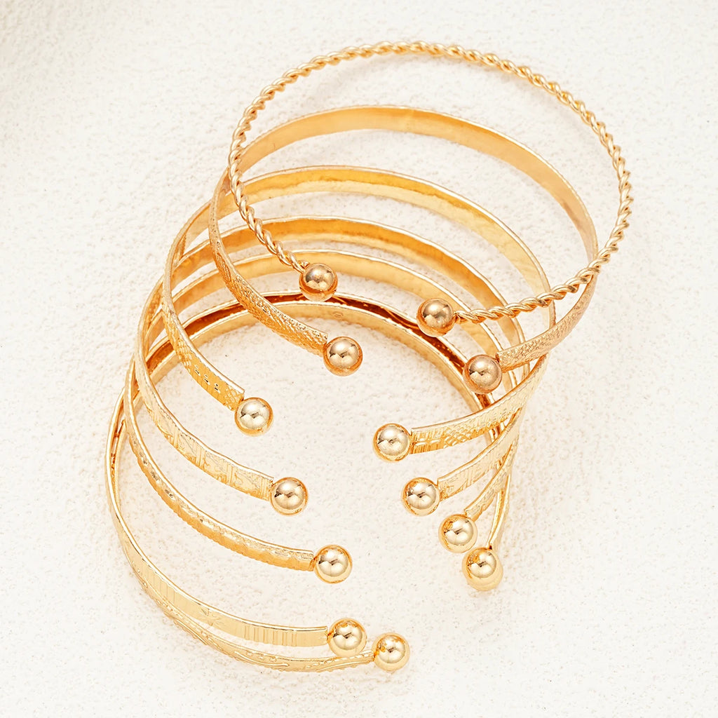 Goth Gold Bangle Set