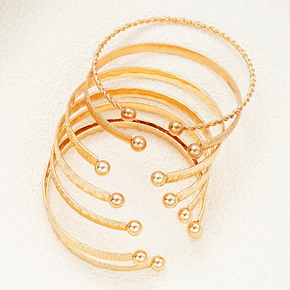 Goth Gold Bangle Set