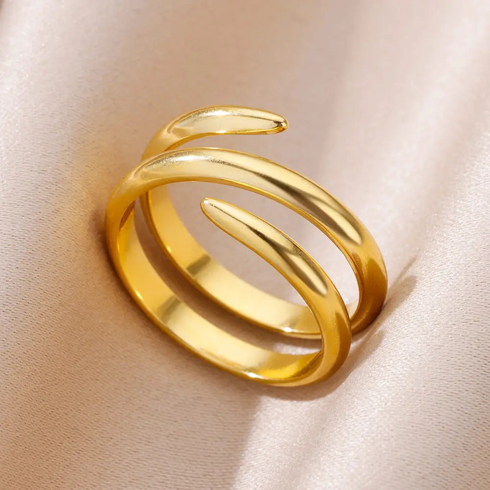 Gold Stainless Steel Wedding Bands